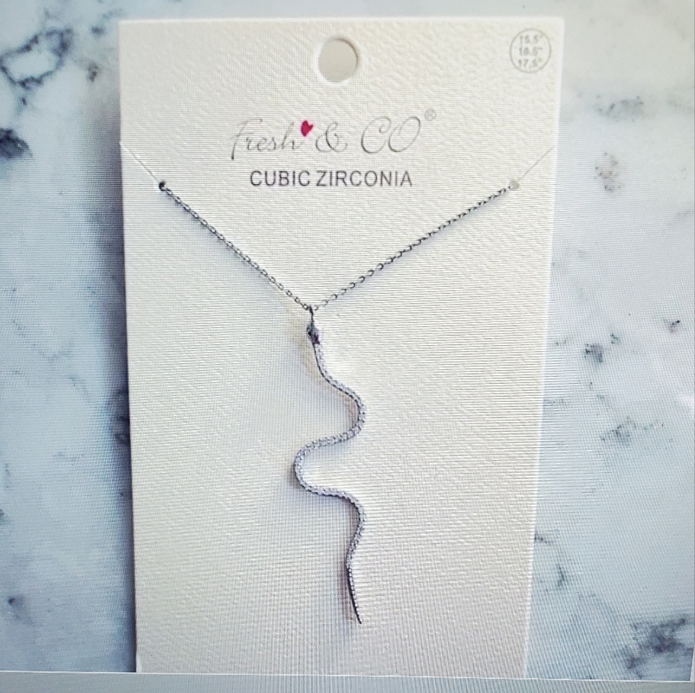 Silver Snake Necklace